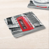 London Red Phone Box Untersetzer (angewinkelt)