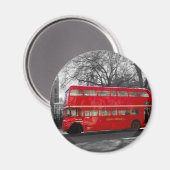 London Red Routemaster Bus Magnet (Vorderseite/Rückseite)