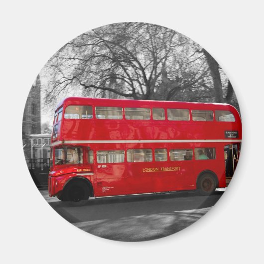 London Red Routemaster Bus Magnet (Vorne)