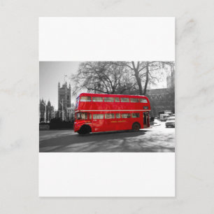 London Red Routemaster Bus Postkarte