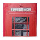 London Red Telefone Box Fliese (Vorderseite)