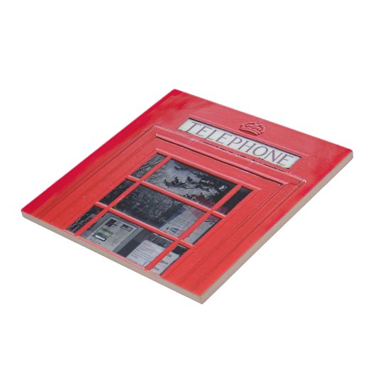 London Red Telefone Box Fliese (Seite)