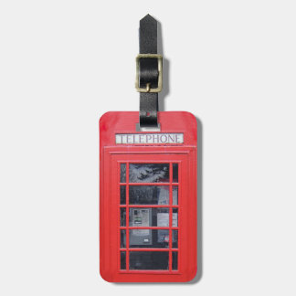 London Red Telefone Box Gepäckanhänger