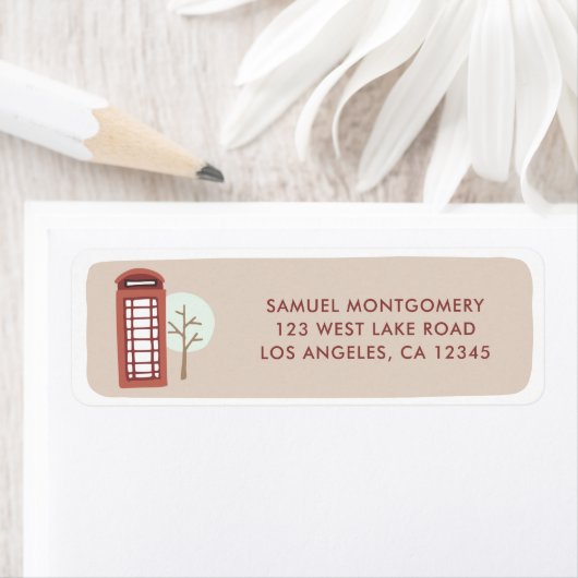 London Red Telefone Box Holiday Rücksendeadresse (Insitu)