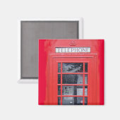 London Red Telefone Box Magnet (Vorderseite/Rückseite)