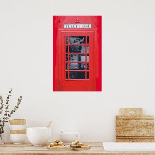 London Red Telefone Box Poster (Küche)