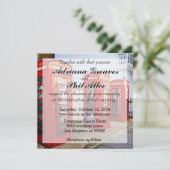 London Red Telefone Boxes, Fotografie Einladung (Stehend Vorderseite)