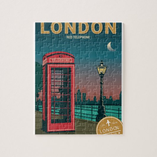 London Red Telefone Puzzle (Vertikal)