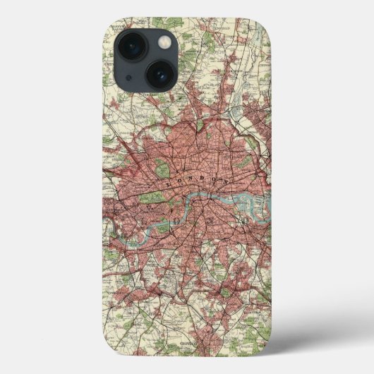 London-Regions-Karte Case-Mate iPhone Hülle (Rückseite)
