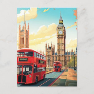 London Reise Postkarten Kunst, London Reise Kunst,