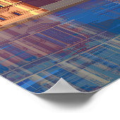London Reiseplakat Big Ben Poster (Ecke)
