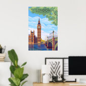 London Reiseplakat Big Ben Poster (Heimbüro)