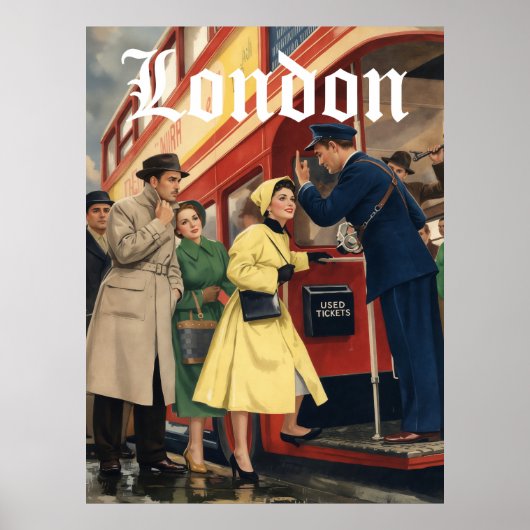London Reiseplakat  Poster (Vorne)