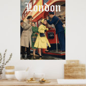 London Reiseplakat  Poster (Küche)