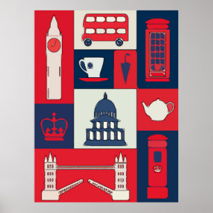 London, Reiseplakat Poster