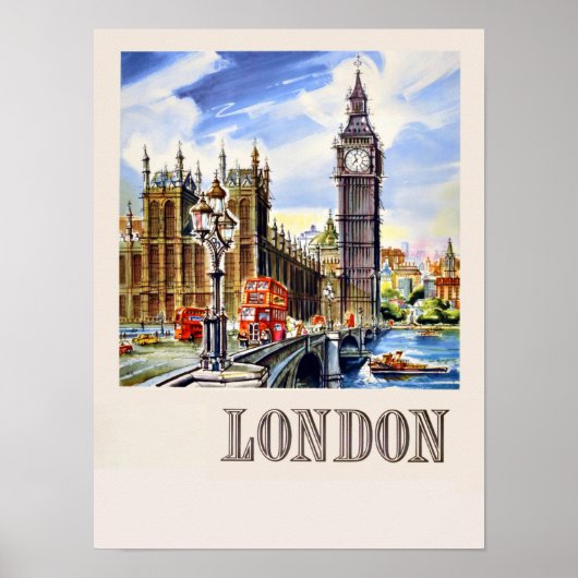 London-Reiseposter Poster (Vorne)