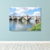 London Richmond Bridge View Leinwand (Insitu (Holzboden))
