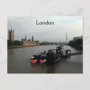 London RIver Thames Postkarte