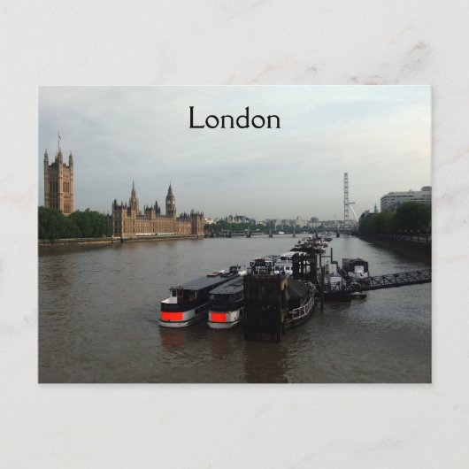 London RIver Thames Postkarte (Vorderseite)