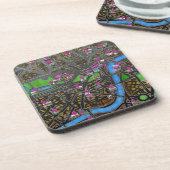 London Road Map Getränkeuntersetzer (Linke Seite)