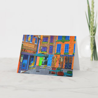 London Roseberry Einladung gefaltete Karte  