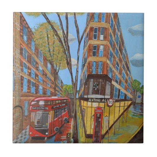 London Rosebery Avenue Tile Fliese (Vorderseite)