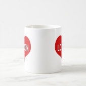 LONDON Rote Liebe Herz Kaffeetasse (Mittel)