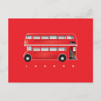 London Roter Bus - Doppeldecker Postkarte