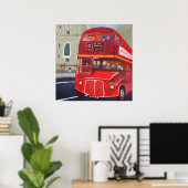 London Roter Bus Plakat (Heimbüro)