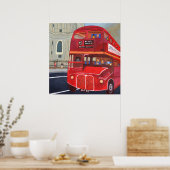 London Roter Bus Plakat (Küche)