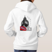 London Rotes Telefon Big ben Pop Art Hoodie (Rückseite)