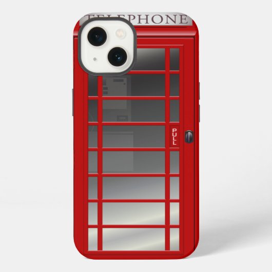 London rotes Telefonhäuschen Anrufbox iPhone Hülle (Rückseite)