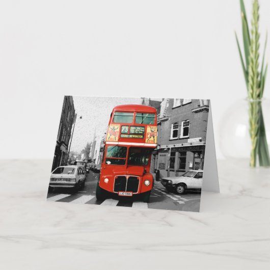 London Routemaster Bus Karte (Vorderseite)