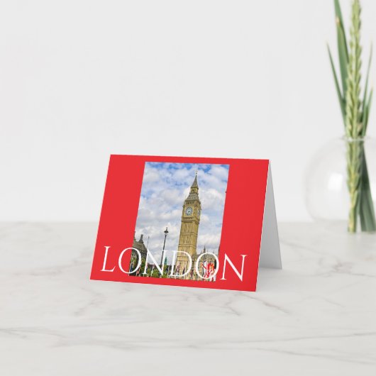 London ruft dankeskarte (Vorderseite)