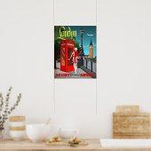 London ruft Small Poster (Küche)