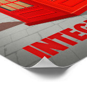 London ruft Small Poster (Ecke)