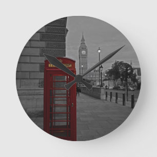 London Runde Wanduhr