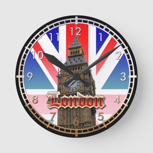 London Runde Wanduhr (Vorderseite)