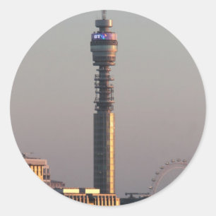 London Runder Aufkleber