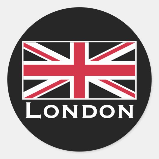 London Runder Aufkleber (Vorderseite)