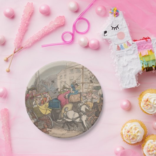 London - Rundpapier-Teller Pappteller (Party)