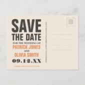 London | Save The Date Ankündigungspostkarte (Rückseite)