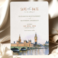 London Save The Date Zielort-Hochzeit