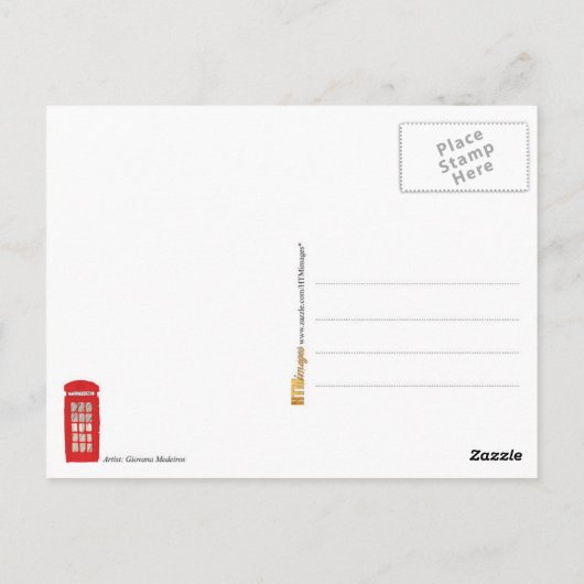 London Scene Postkarte (Rückseite)