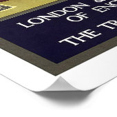 London - Schottland Vintage Travel Poster (Ecke)