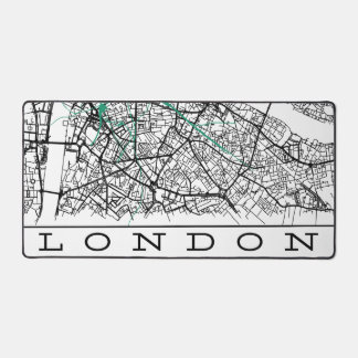 London-Schreibtischunterlage kartiert Schreibtischunterlage