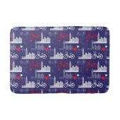 London-Sehenswürdigkeit-Muster Badematte (Vorderseite)