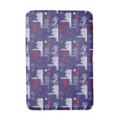 London-Sehenswürdigkeit-Muster Badematte (Vorderseite Vertikal)