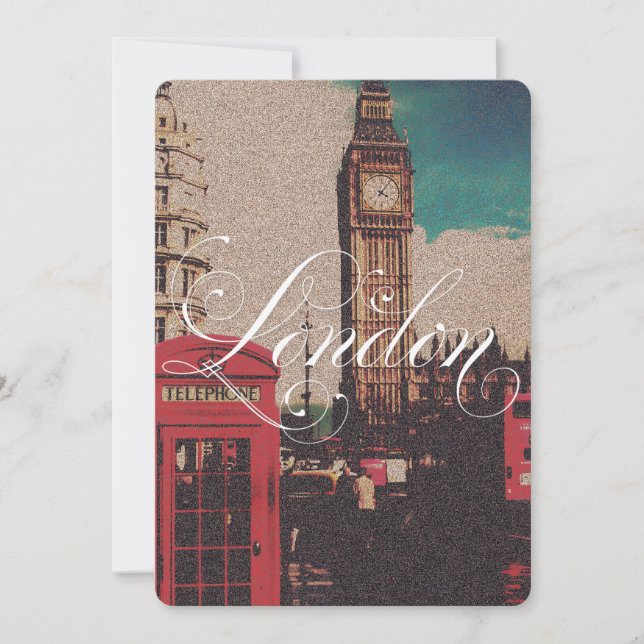 London Sehenswürdigkeit Vintag Foto (Vorderseite)