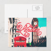 London Sehenswürdigkeit Vintag Foto Postkarte (Vorne/Hinten)